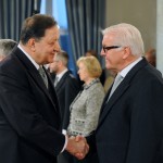 سعادة السفير الليبي مع  وزير الخارجية الالمانية السيد/ شتاين ماير